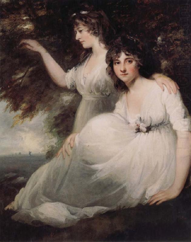 John Hoppner The Ladies Sarah and Catherine Bligh china oil painting image